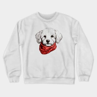 White Bichon Crewneck Sweatshirt